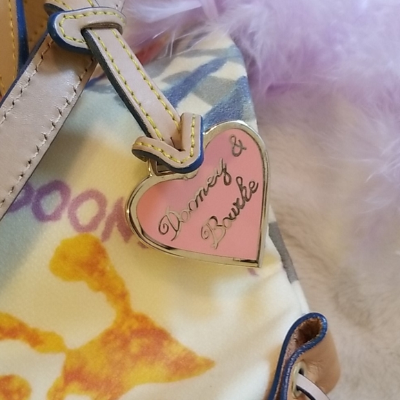 Dooney and Bourke Handprint Multicolored Purse - Picture 5 of 8